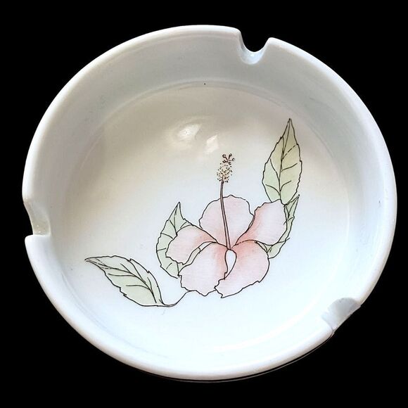 Pillivuyt Floral Ashtray Incense Burner Brush Holder Trinkets Porcelain France. - Picture 10 of 16